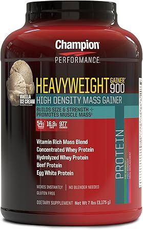 Amazon ヘビーウェイト ゲイナー900 バニラ 3 2kg チャンピオンパフォーマンス Champion Performance Champion Nutrition マルチプロテイン