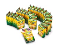 Crayons Bulk (24 Packs), Coloring Book Supplies, Presharpened Crayons for Kids, Stocking Stuffers, Preschool Classroom Supplies, Gifts, Ages 3+