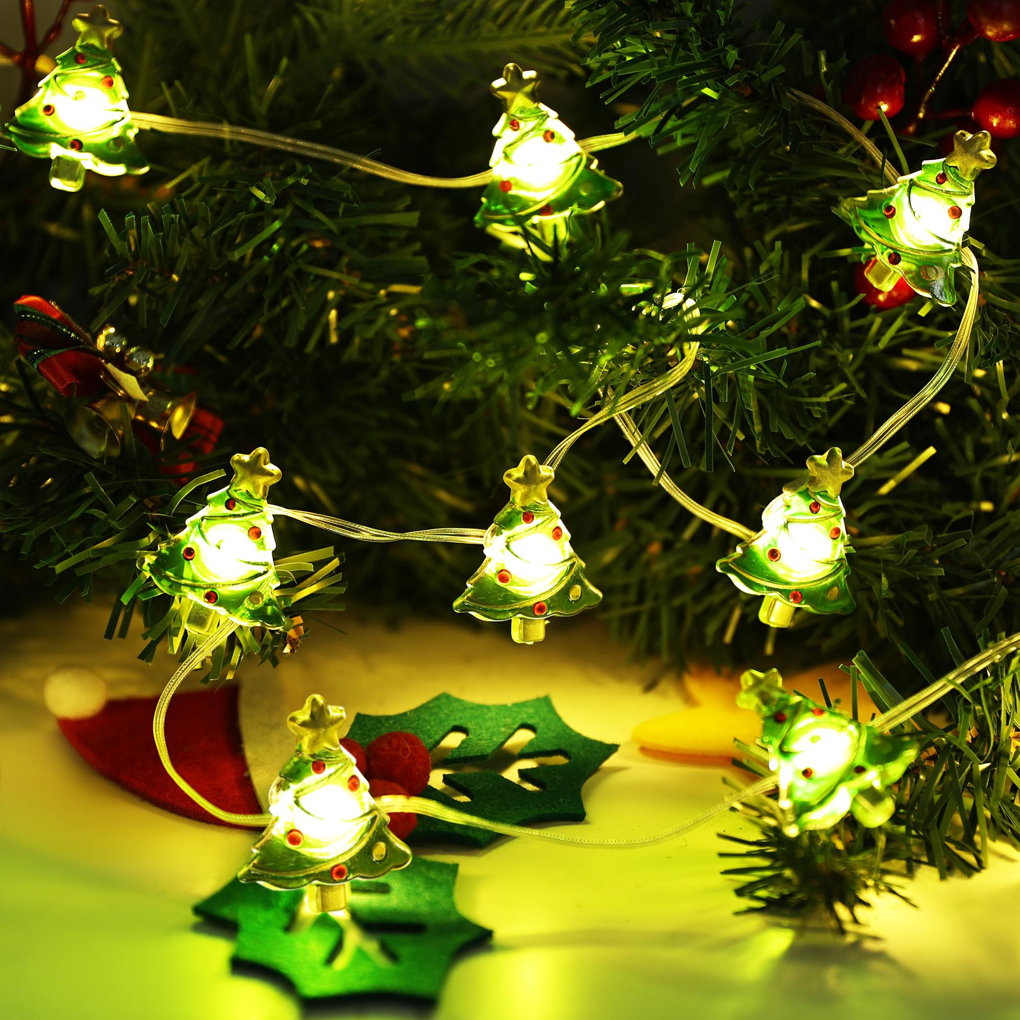 Guirlande Lumineuse LED à Piles, 4 M, Ruban De Noël, Guirlande