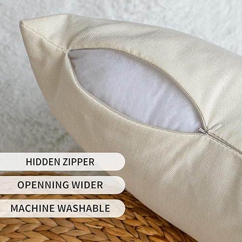 Miniatura 7 de AVOIN colorlife Juego de 4 fundas de almohada de trineo de copos de nieve con árboles de Navidad, renos verdes, 18 x 18 pulgadas, decoración de