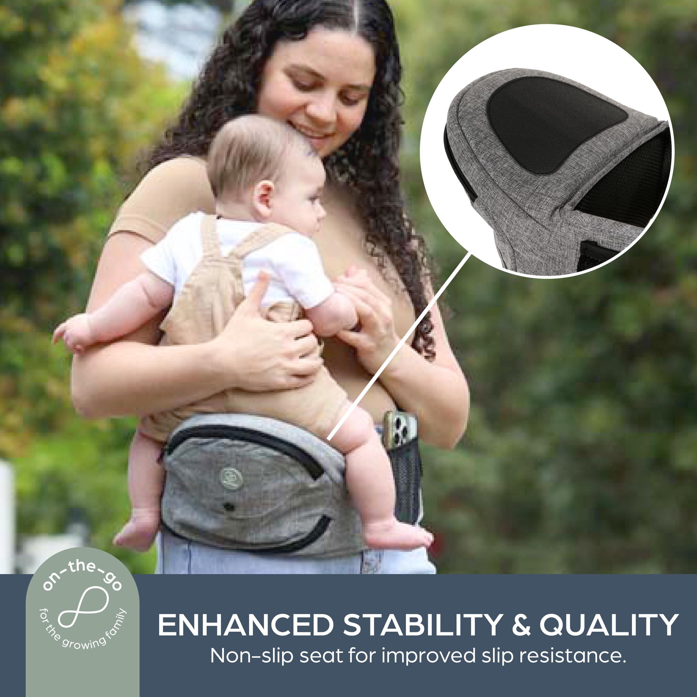 Dreambaby Up & Go ergonomiczne nosidełko dla niemowląt z siedziskiem biodrowym, do noszenia małych dzieci, lekkie. Nadaje się do noszenia niemowląt i małych dzieci 3,5 kg - 18 kg