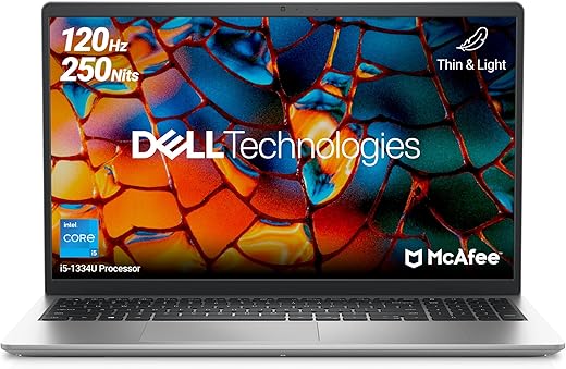 Dell Inspiron 3530 Laptop, 13th Gen Intel Core i5-1334U Processor, 16GB, 512GB SSD, 15.6″(39.62cm) FHD 120Hz 250 nits, Backlit KB, Windows 11 +…