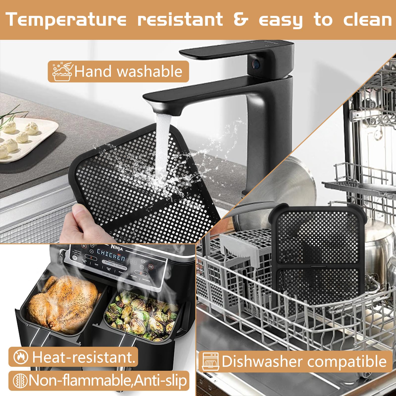 Accessori per Friggitrice ad Aria, Accessori Teglia Carta Forno per