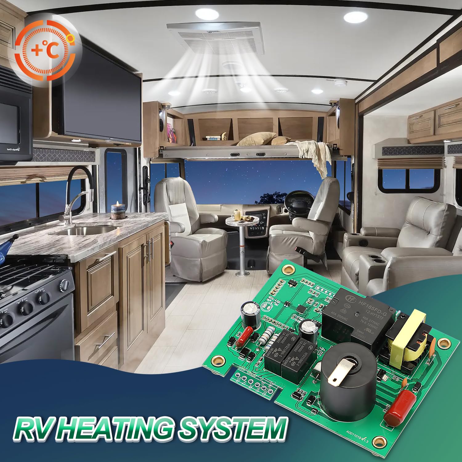 520820 Circuit Board For Suburban RV Furnace - Replacement Control Module With Fan Control 12VDC