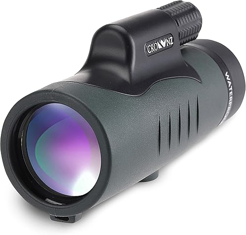 Crownz Telescopio monocular para día visión nocturna baja monocular de alta potencia con soporte rápido para smartphone trípode BAK4 prisma doble