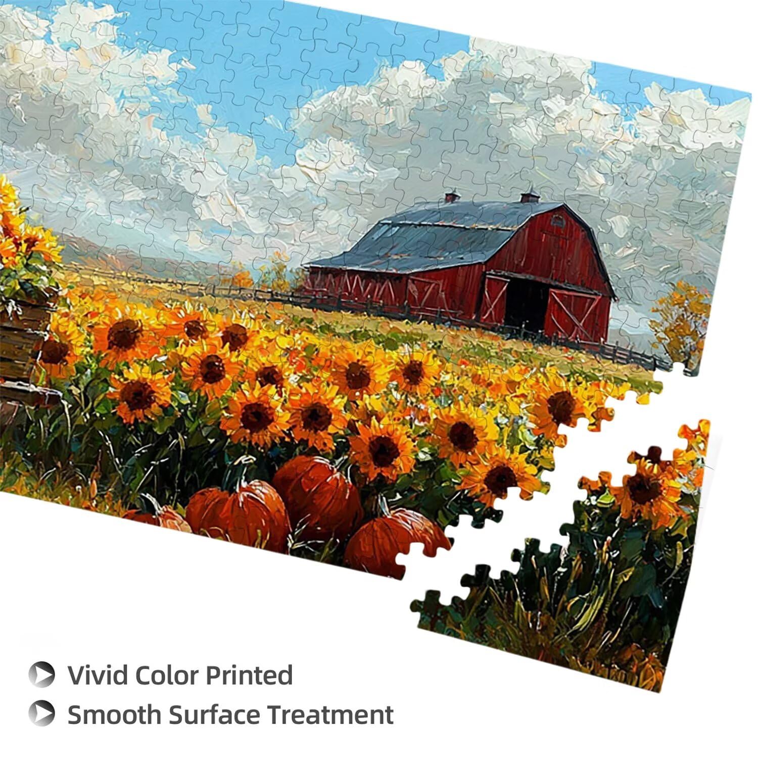 Puzzle de Madera para Adultos 2444 Piezas - Pastos de otoño, Obra de Arte de Juego de Rompecabezas para Adultos, Puzzle de Impresión de Alta Definición Multicolor, Pasatiempo Creativo Regalo b-801