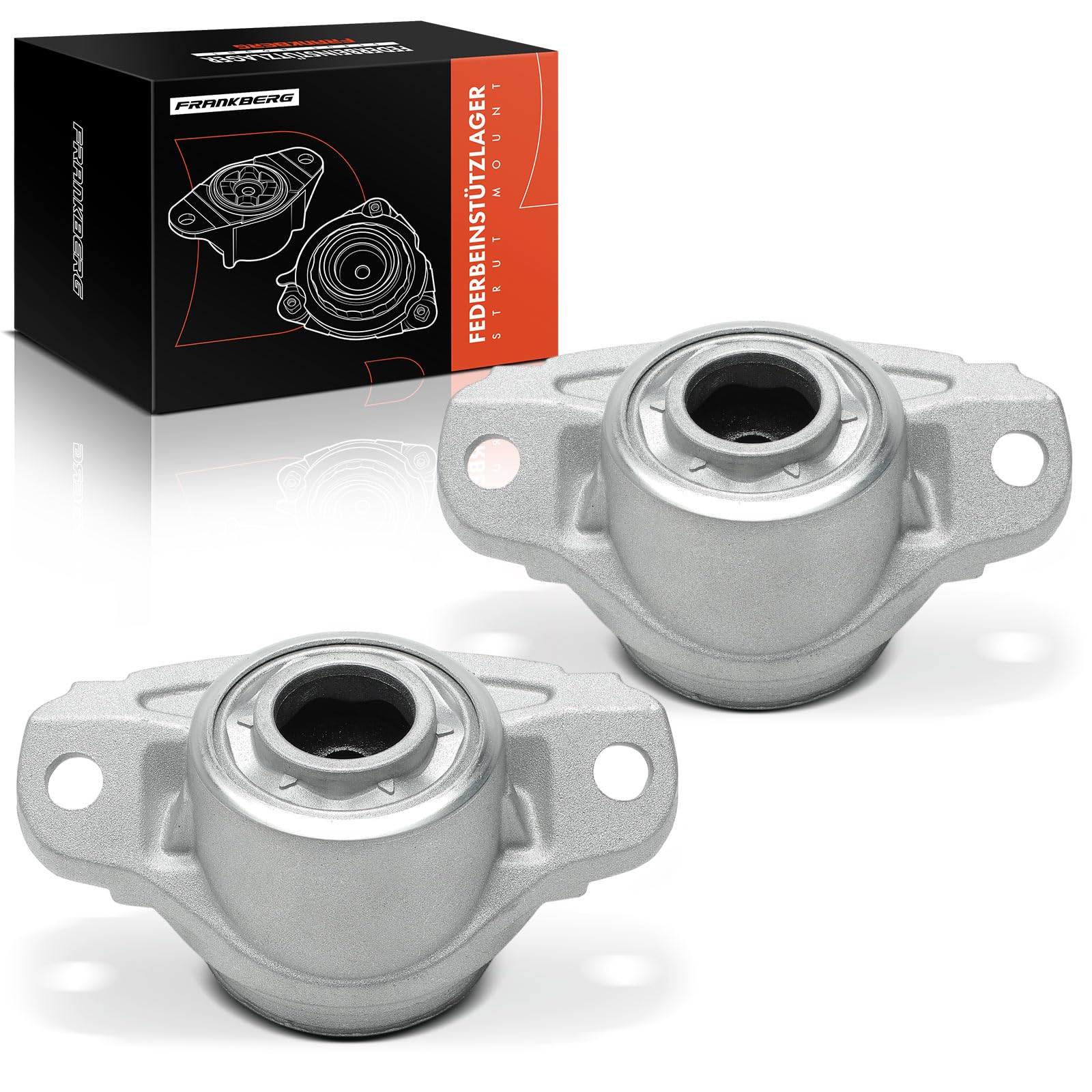 Frankberg 2x Palier de jambe de suspension Arrière Gauche Droite Compatible avec Golf VII 5G1 BE1 BE2 BQ1 Polo AE1 AW1 BZ1 Passa.t 3G2 CB2 Octav.i.a IV A3 8V1 8VK Jet.t.a Leon Remplacer# 5Q0513353G