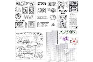 Yinder Clear Acrylic Stamps for Vintage Crafting Enthusiasts