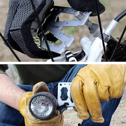 Miniatura 6 de Lever Gear - Tarjeta de herramientas personalizada Pro con clip para dinero, tarjeta de crédito 40 en 1, multiherramienta con clip para dinero,