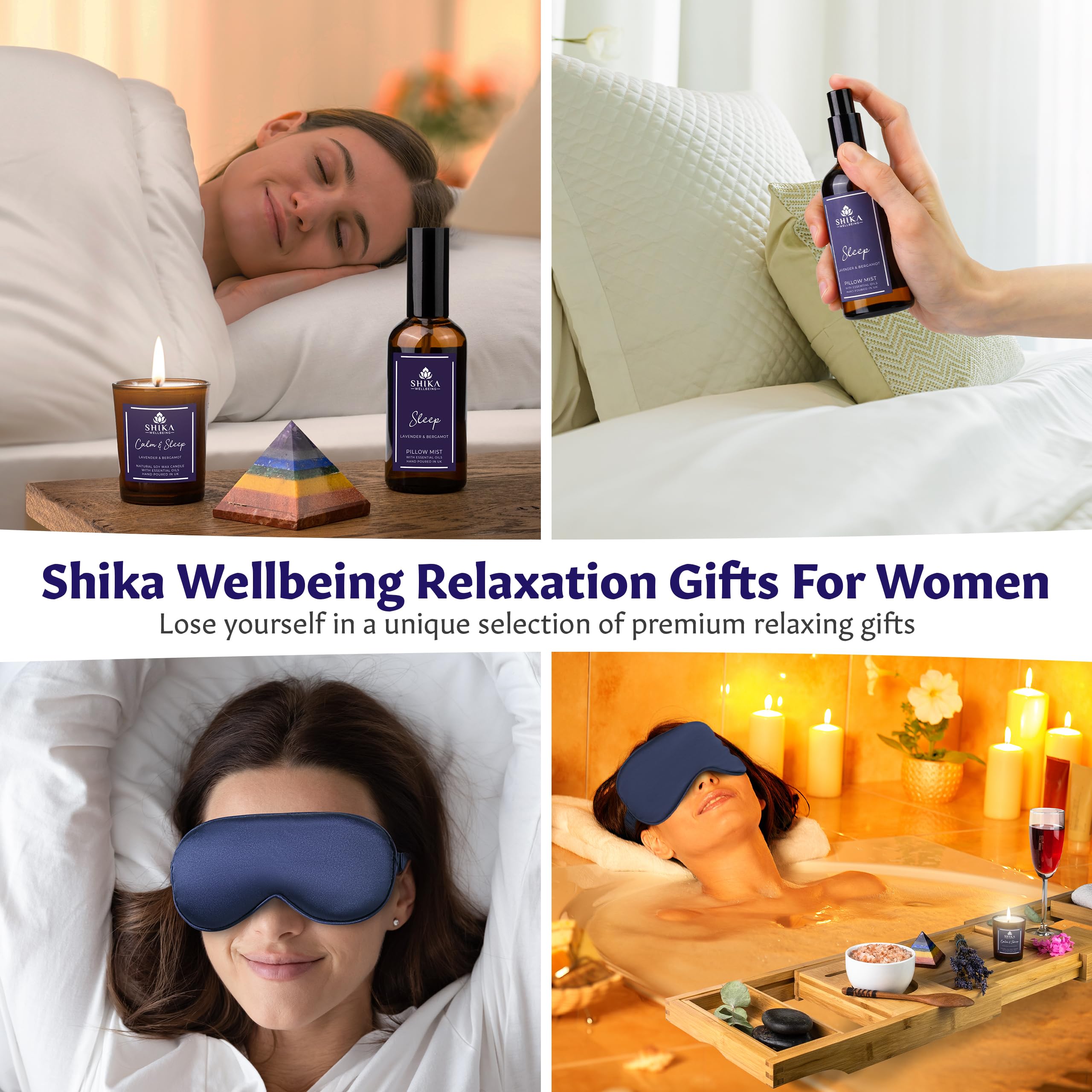 Shika Wellbeing Sleep Well Aromatherapy Pamper Set for Women,Unique Self Care Gifts for Women Pamper Gifts Set - Image 3