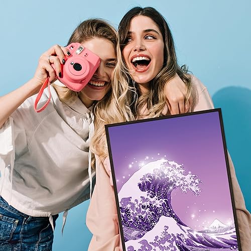 Miniatura 6 de Póster estético morado de 12 x 16 pulgadas sin marco, arte de pared de gran ola, decoración de pared genial, decoración estética de habitación