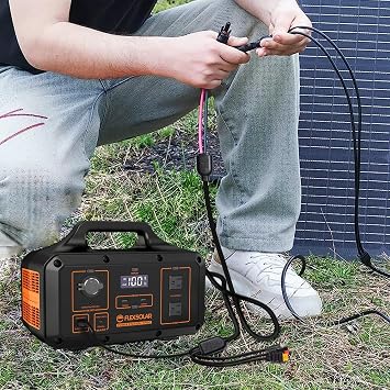 FlexSolar 14AWG Solar Charge Cable Solar Connector to XT60, DC7909(8mm) DC5521 Anderson Adapter Connector Connect Solar Panel for Portable Power Station & Solar Generator (2M/6.5Ft)