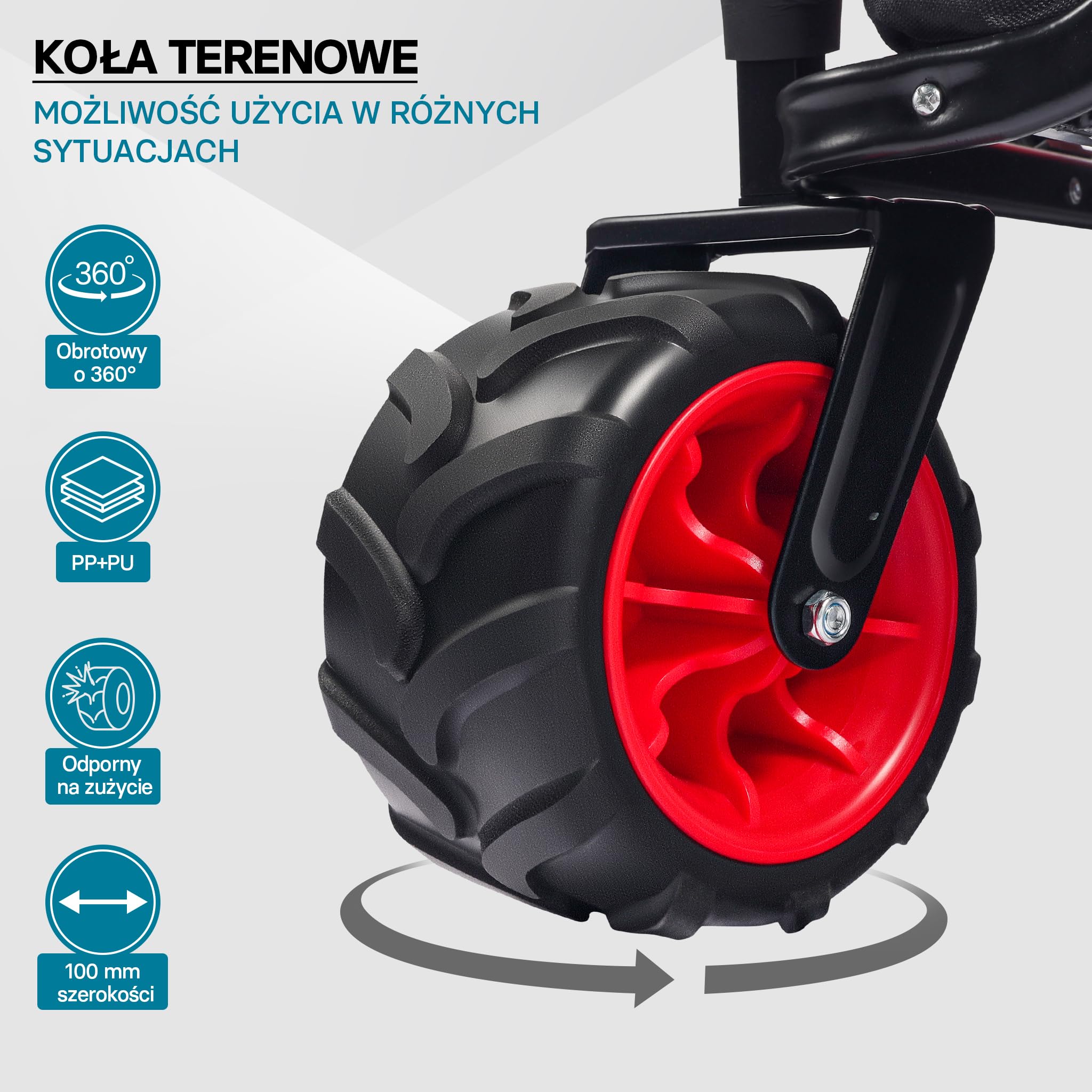 Wiltec Składany wózek transportowy czarny do 80 kg obciążenia, kompaktowa przyczepka kempingowa, solidny wózek terenowy, turystyczny, ogrodowy