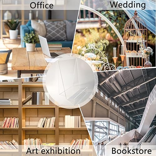 Miniatura 6 de Soporte acrílico de 6 x 4 pulgadas para exhibir libros, fotos, cuadernos, CD, obras de arte, etc. (grande) (10)