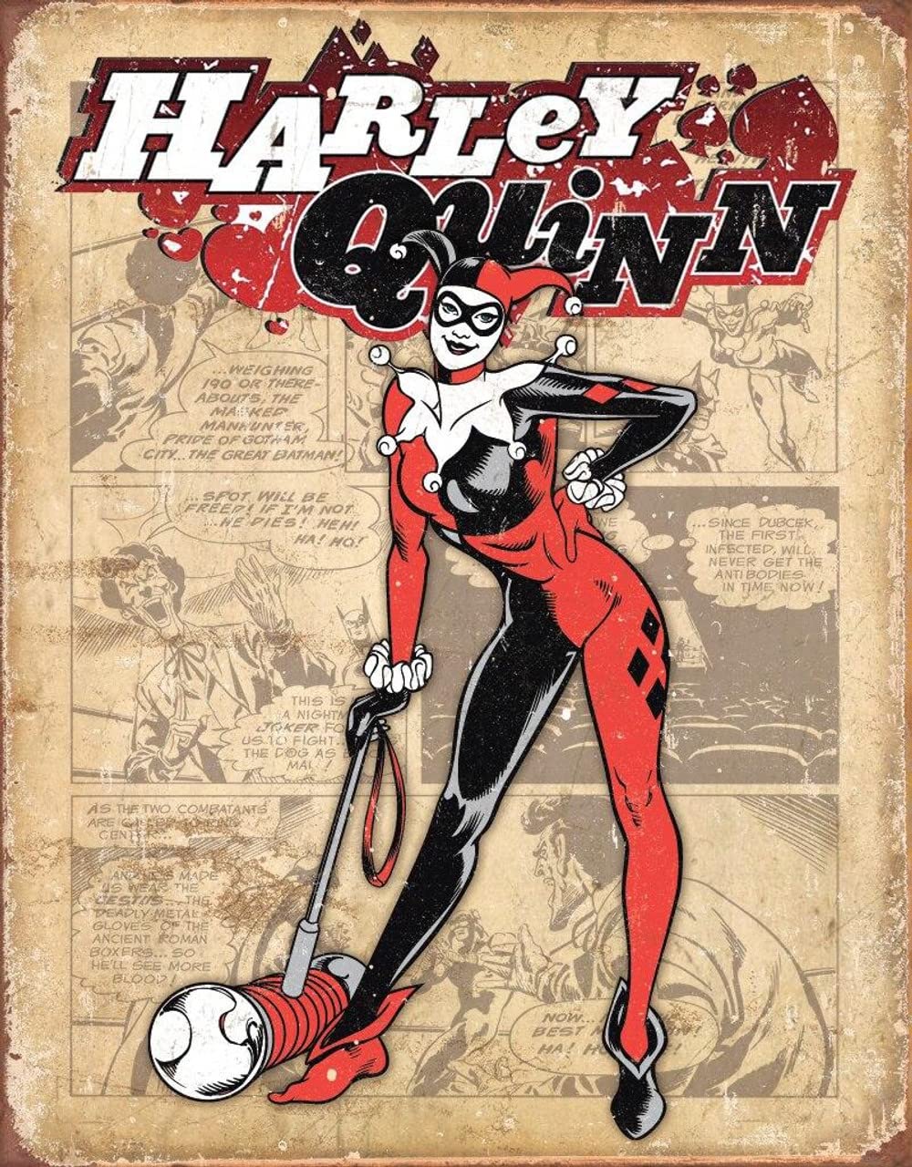 Amazon.com: Desperate Enterprises Harley Quinn - Retro Tin Sign