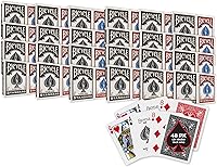 Vista 14 de Bicycle Juego de 4 Mazos de Cartas, Barajas de Tamaño Póquer con Índice Estándar en Rojo y Negro para Póquer, Blackjack, Rummy, Noches de Juego