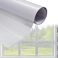 Vista 13 de XhuangTech Película de vinilo perforada para ventana de color negro para evitar golpes de pájaros, película de vinilo negro perforado para ventana