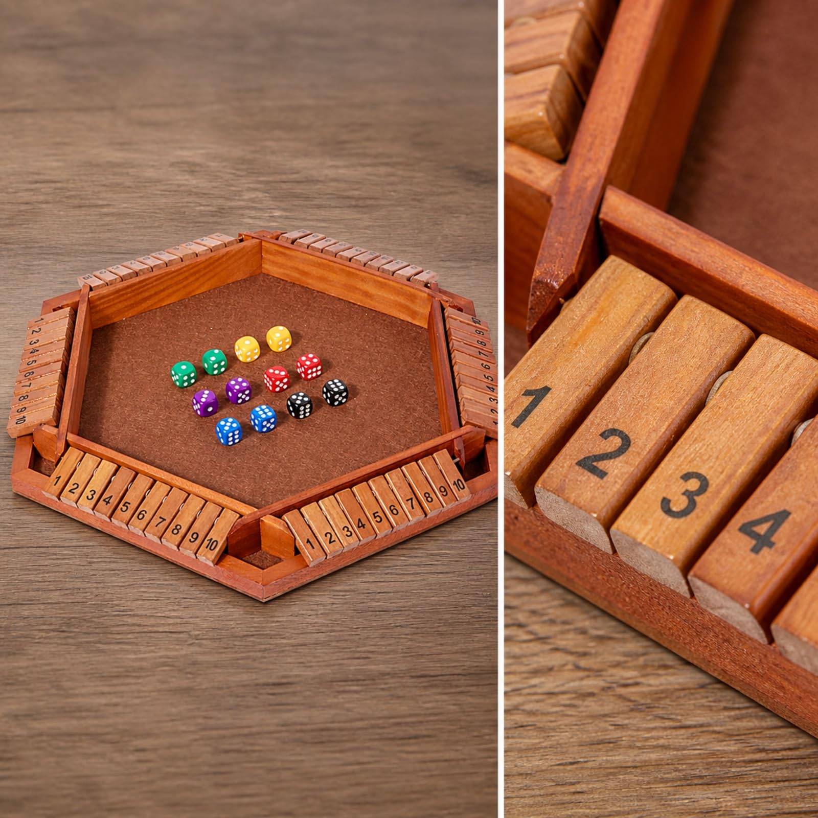 Gioco con Tessere Ribaltabili da 1 a 10 Educativo Gioco con Tessere Numeriche e per, Multicolore