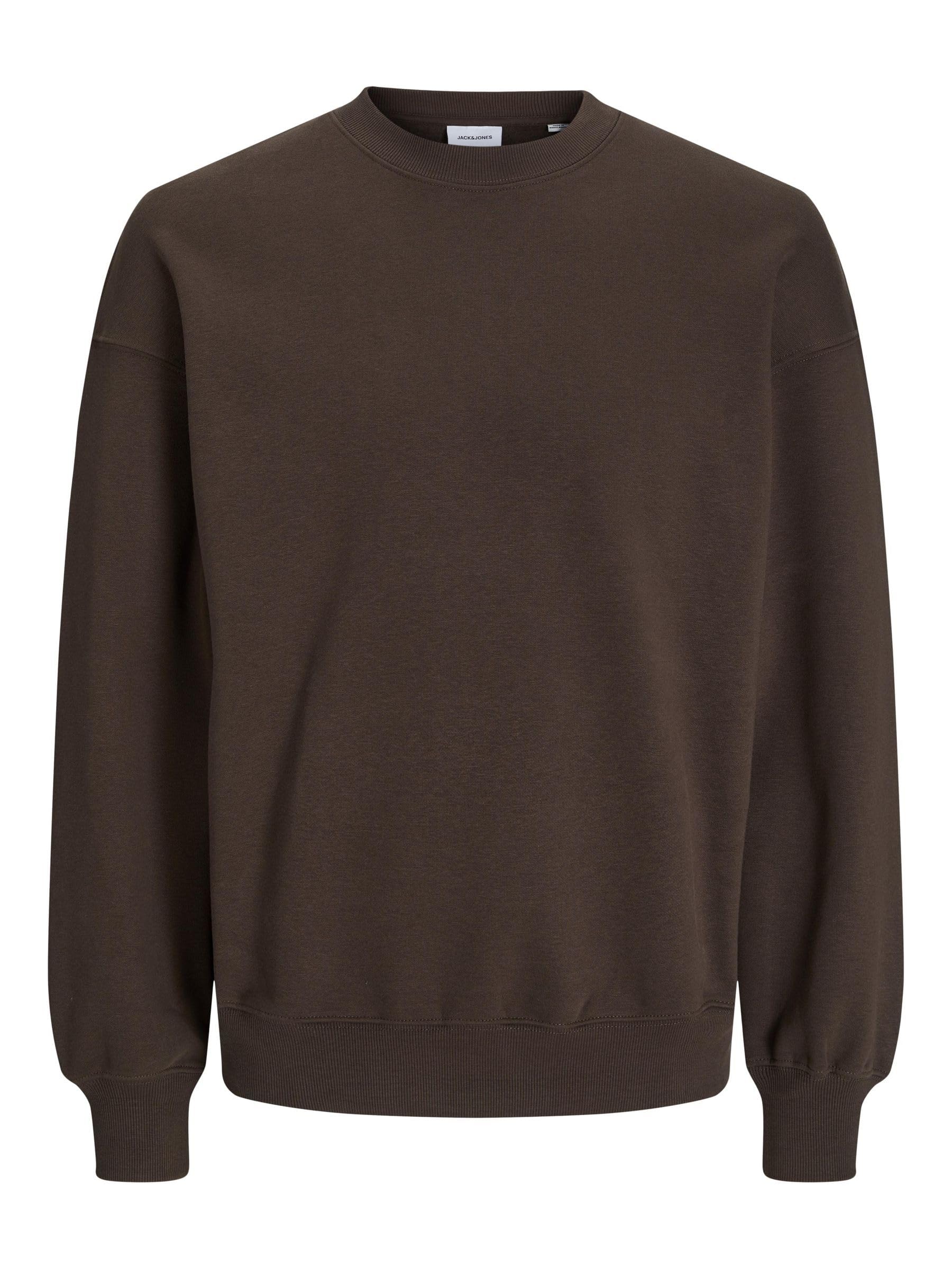 JACK & JONES Men's Jjeurban Edge Sweat Crew Neck Noos Sweatshirt, Mulch, S