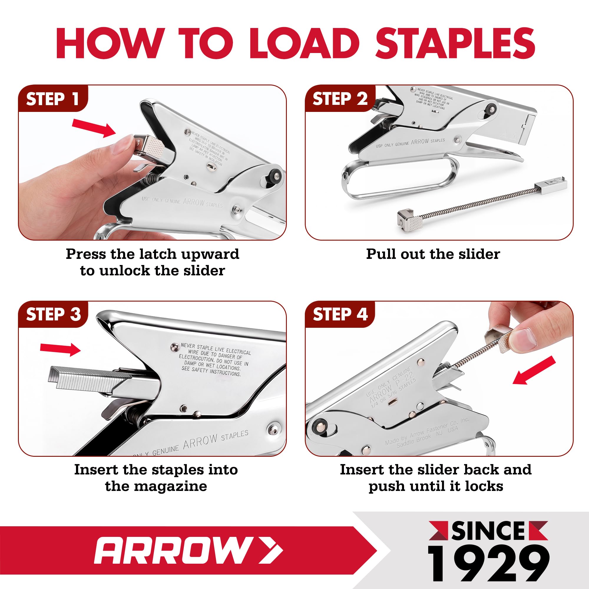 ARROW P22 Stapler Plier Type