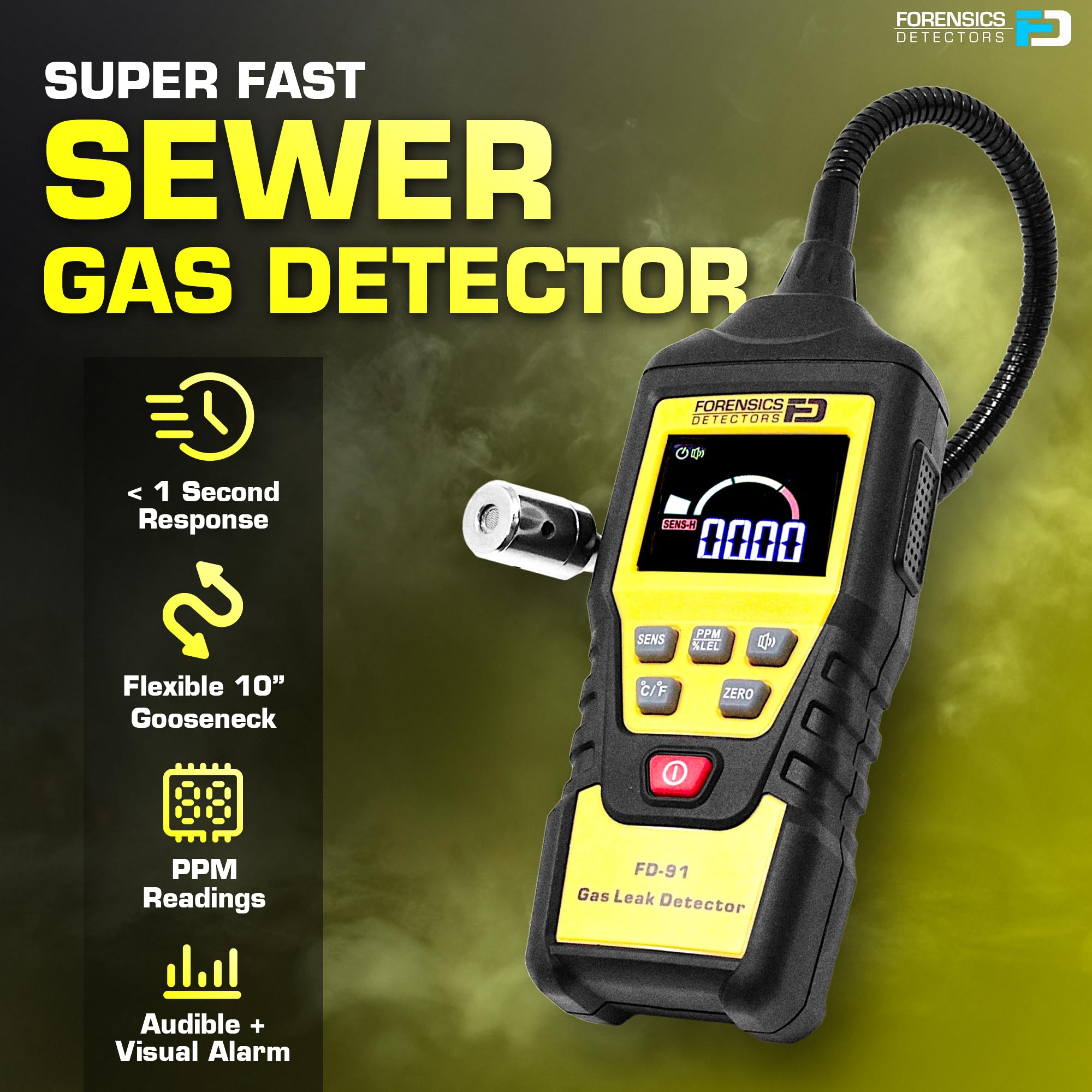 Rilevatore di perdite di gas fognario