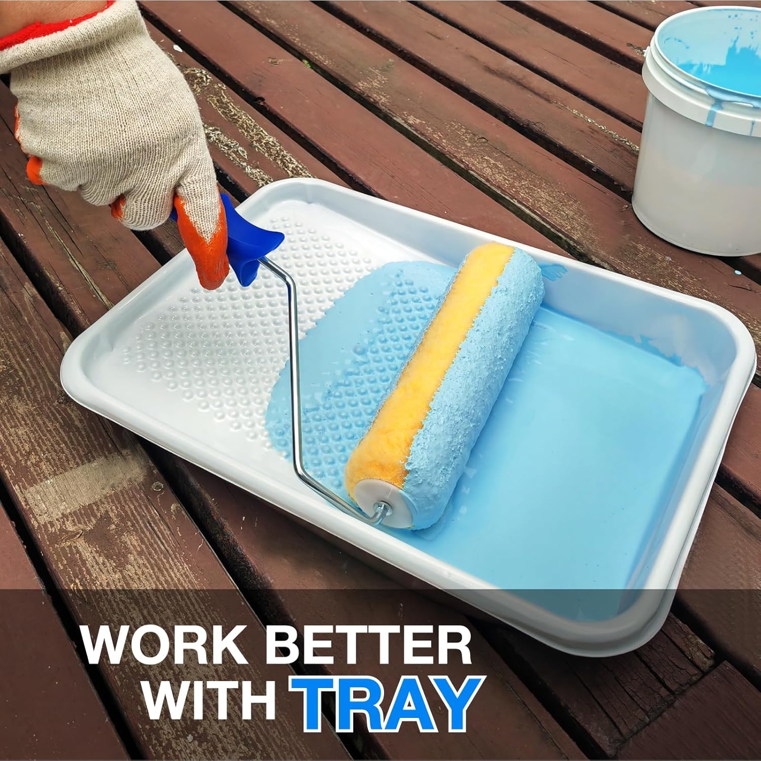 Paint Rollers + 12 PCS 9" Paint Trays