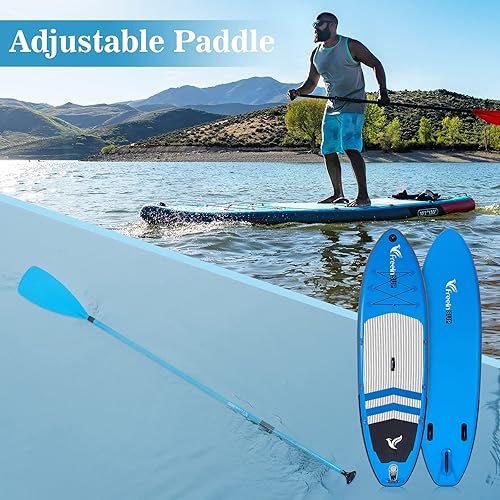 Miniatura 5 de Freein Tabla de remo de pie sup Explorer SUP - Tabla de remo inflable de 10 pies 2 pulgadas11 pies x 33 x 6 pulgadas bomba de doble acción aleta