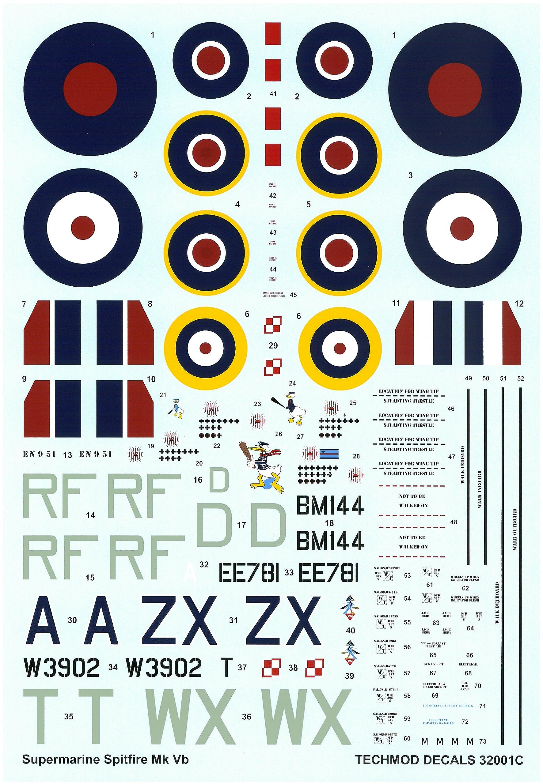 Amazon.com: Techmod 32001 1/32 Supermarine Spitfire Mk VB