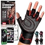 MhIL Workout Gloves for Men - Comfortable Gym Gloves for Men with Enhanced Grip for Safety and Hand Protection - Weight Lifting Protection with Wrist Wraps Support for Performance Boost and Style