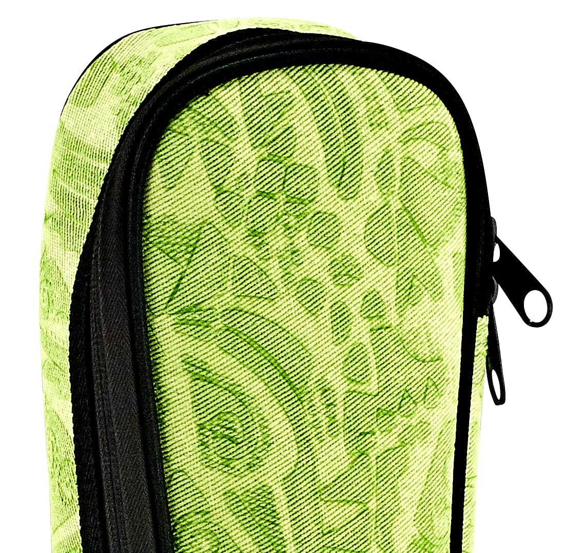 Ortega Guitars Jean Ukulele Gigbag - Konzert Ukulele Tasche - Höhe 66 cm - Breite 23 cm - Mit Schultergurten - Baumwolle / Leinen, Grün (OUB-CC-GRJ)
