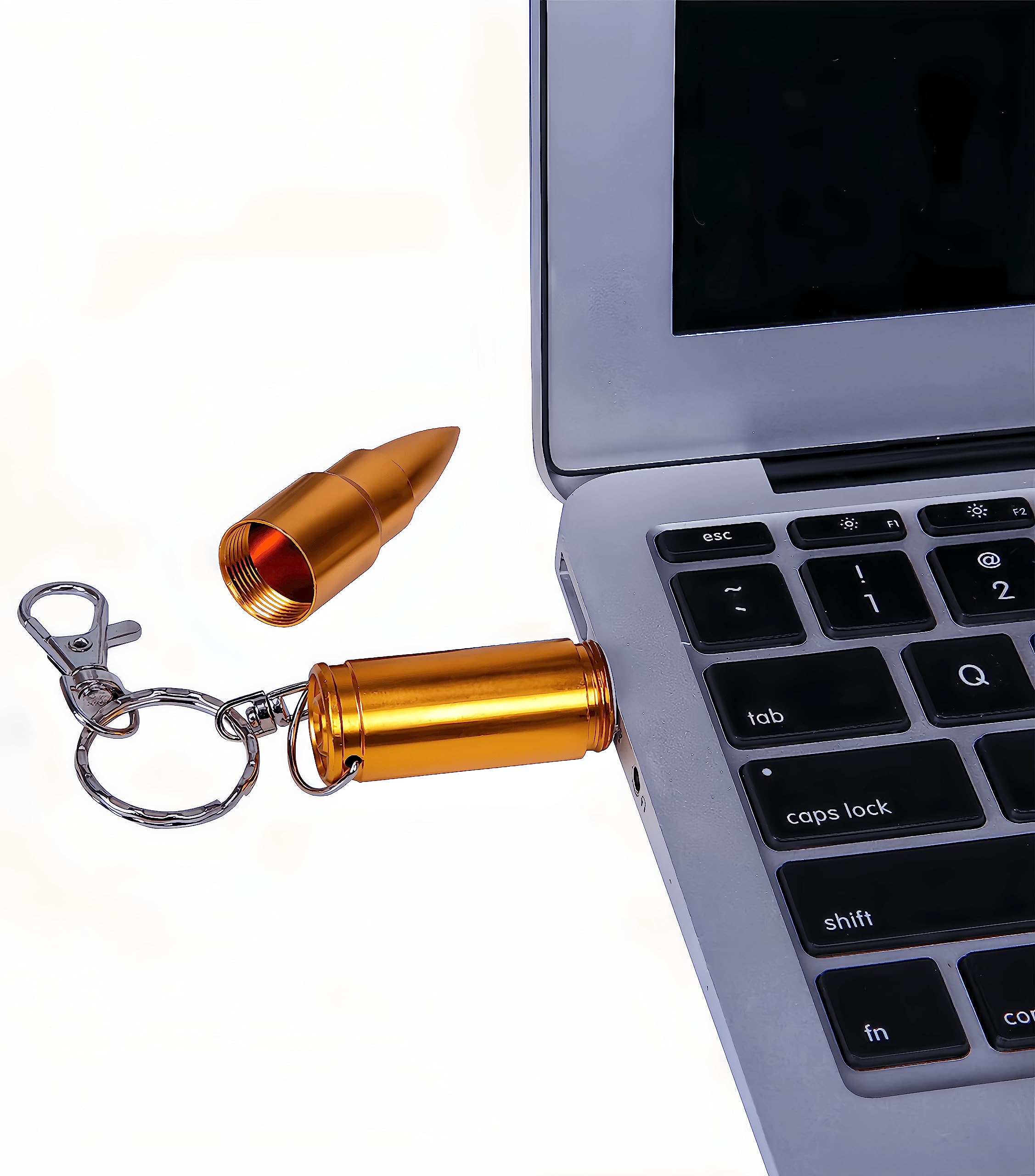 64 GB metalowa błyszcząca kula pamięć USB Flash Drive z brelokiem, złoty