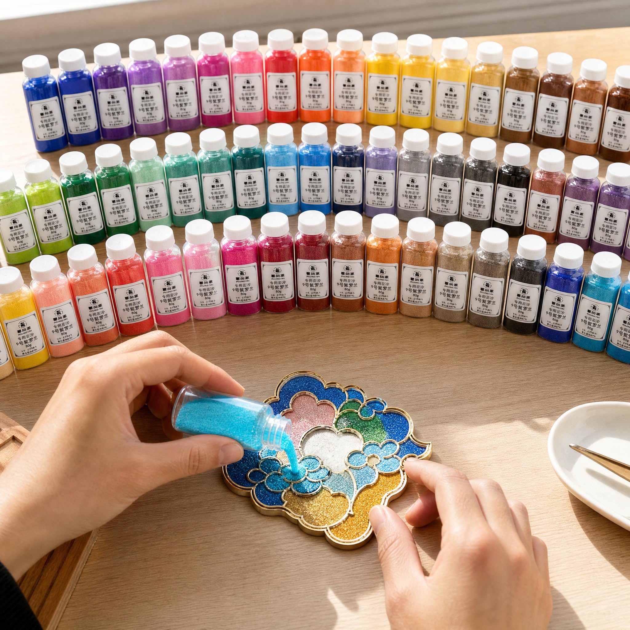 SZLIFE Sabbia Colorata per Pittura