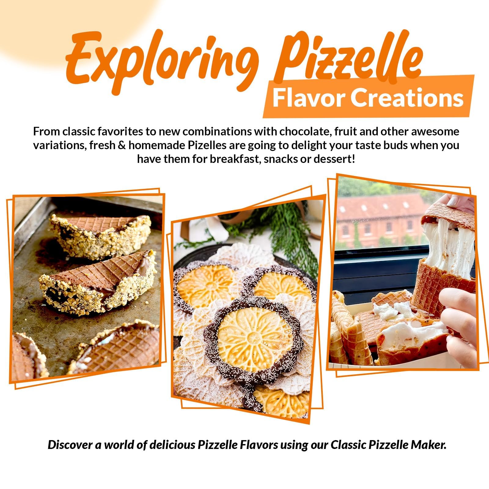 Fer à Pizzelles Traditionnel En Aluminium - Motif Rombes - Neuf, Fabriqué En Italie