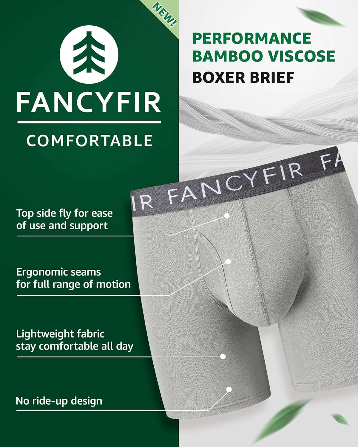 Men's Underwear Boxer Briefs Stretch Waistband for Soft Breathable Comfort in a Multipack (7 Pack) - Image 3