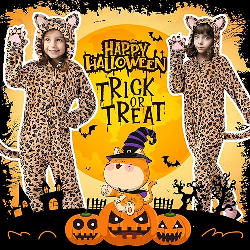 Miniatura 7 de GIFTINBOX Cat Costume For Girls, Cat Noir Costume, Onesie Black Cat Costume for Kids, Halloween Costumes for Kids Girls