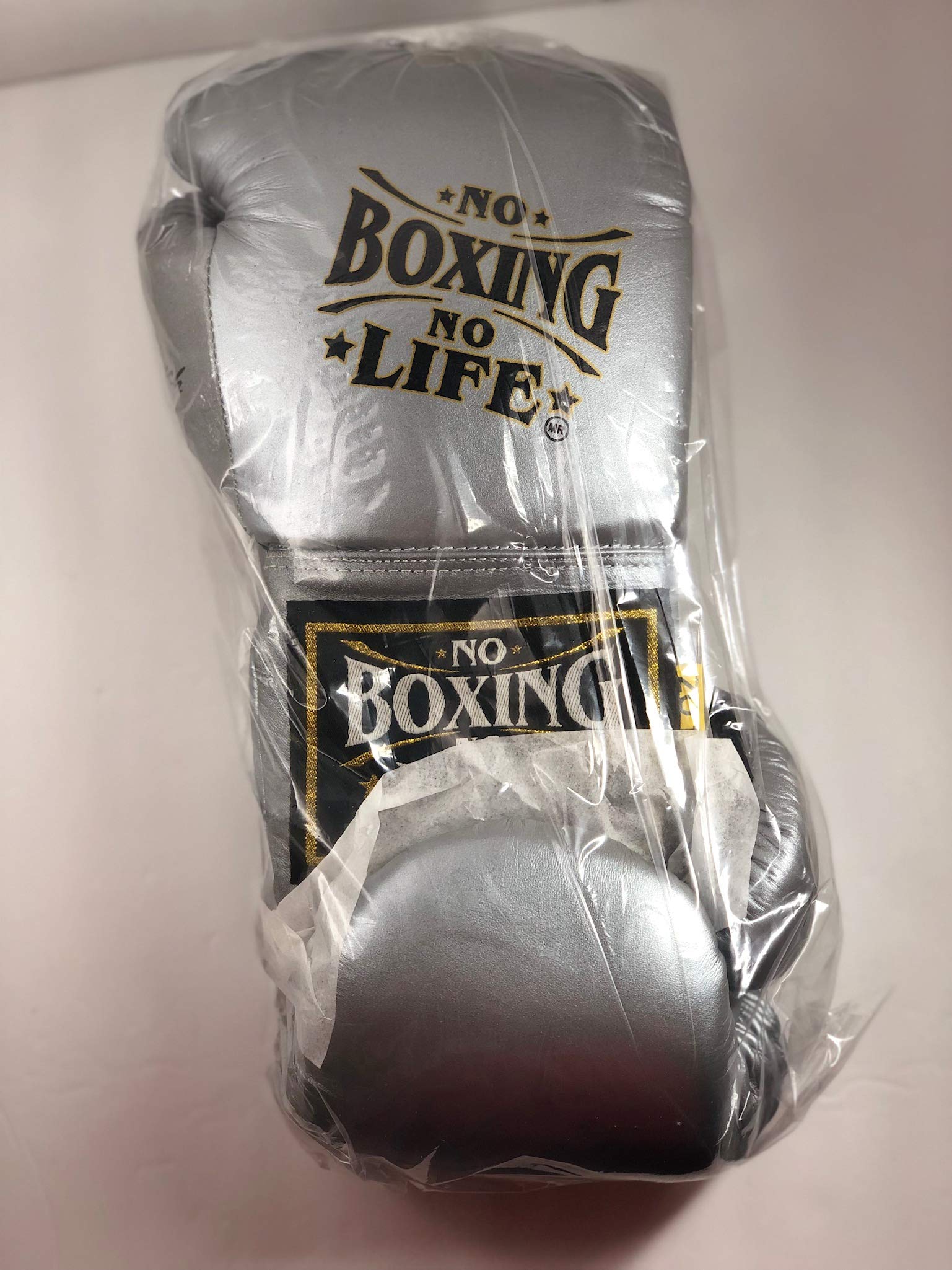 No Boxing No life Gloves 14oz Metallic Grey : Amazon.in