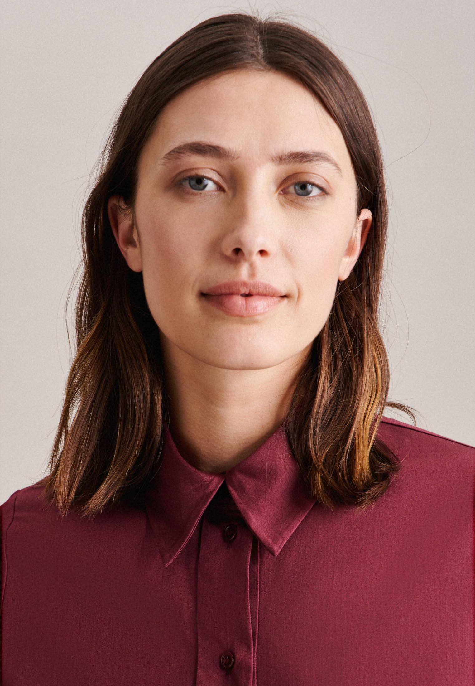 Seidensticker Chemisier À Manches Longues Coupe Droite Blouse Femme