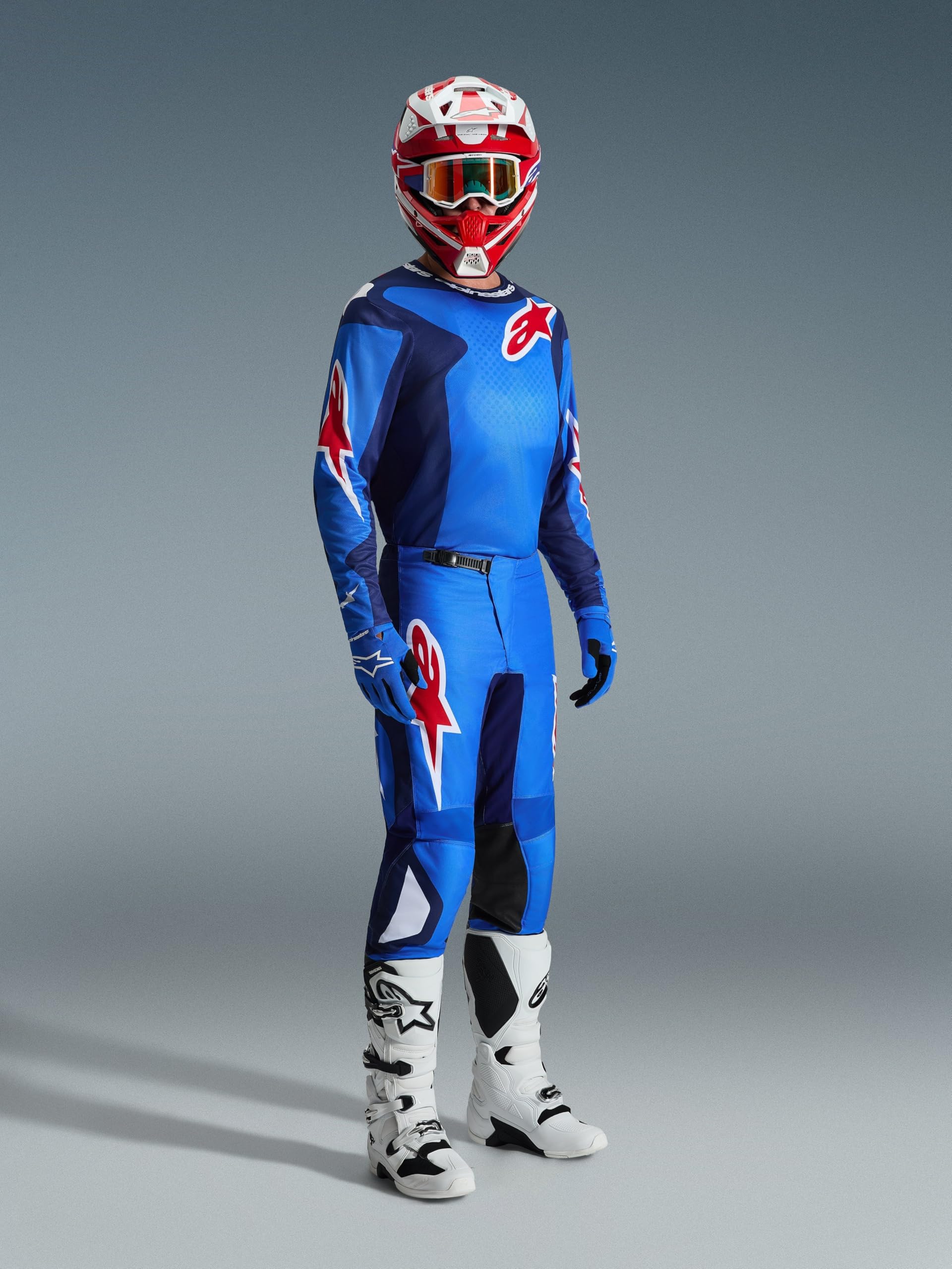 Alpinestars MX Jersey Fluid Blau Gr. XL