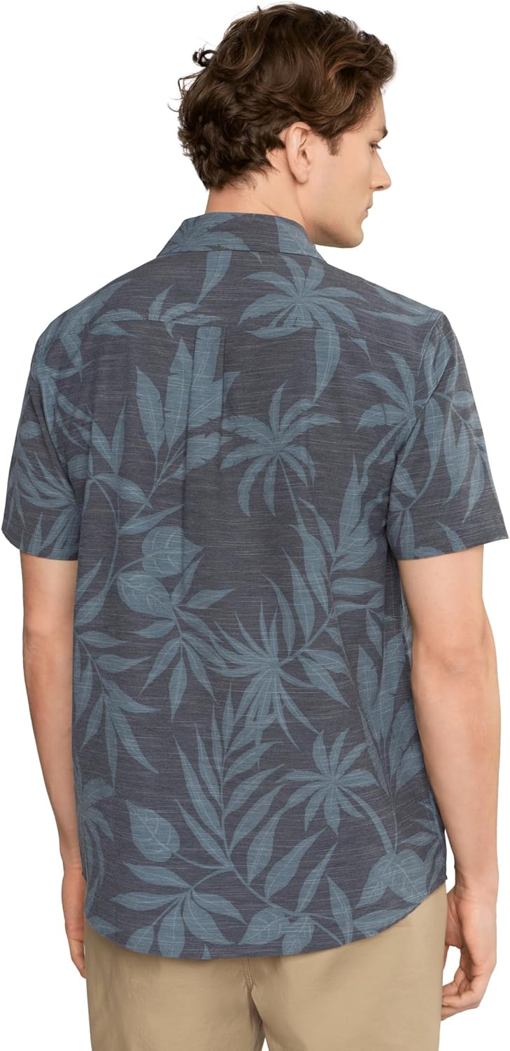 O'NEILL Men's UPF Slub Relaxed Short Sleeve Woven Shirt