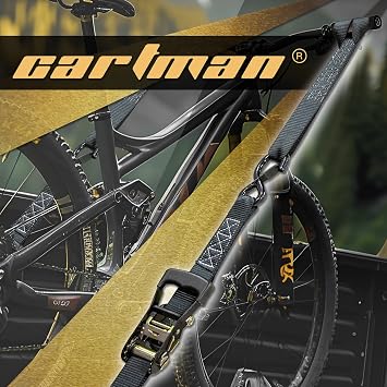 CARTMAN Heavy Duty Tie Down Straps, 1.6 in x 8 ft, 5208 lb Break, 4-Pack