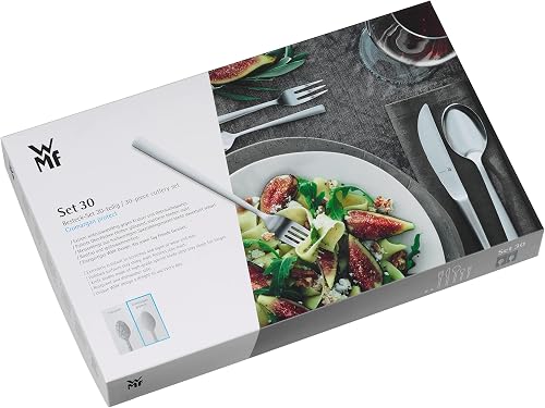 WMF 1166916040 Philadelphie Service de Couverts 30 pièces pour 6 Personnes de Philadelphie Acier Inoxydable Cromargan 18/10 Poli, Acier Inoxydable, Silver, 44 x 27 x 5 cm, 30 unités - 12