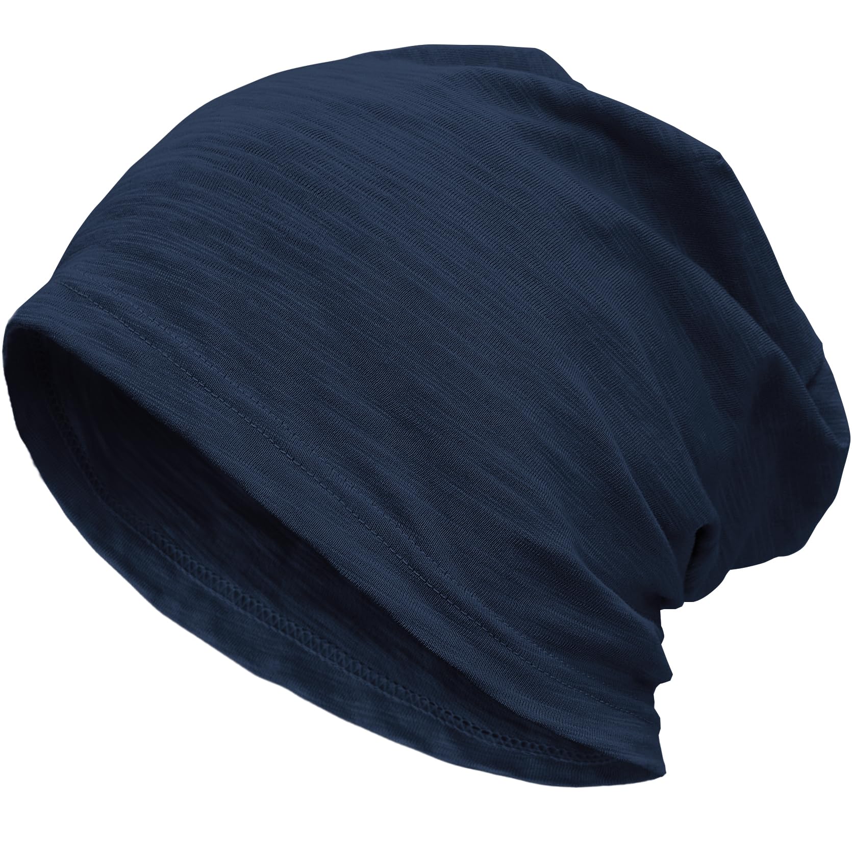 100% Cotton Lightweight Summer Hats for Women Men, Ultra Thin Slouchy Beanie Hat Oversizes Beanies Chemo Cap — view 24
