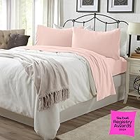 Vista 77 de Great Bay Home Cotton Jersey Knit Twin Sheet Set - Ultra-Soft, Stretchy, Heathered Melange Denim Blue Bed Sheets - Cozy, Soft T-Shirt Sheet &