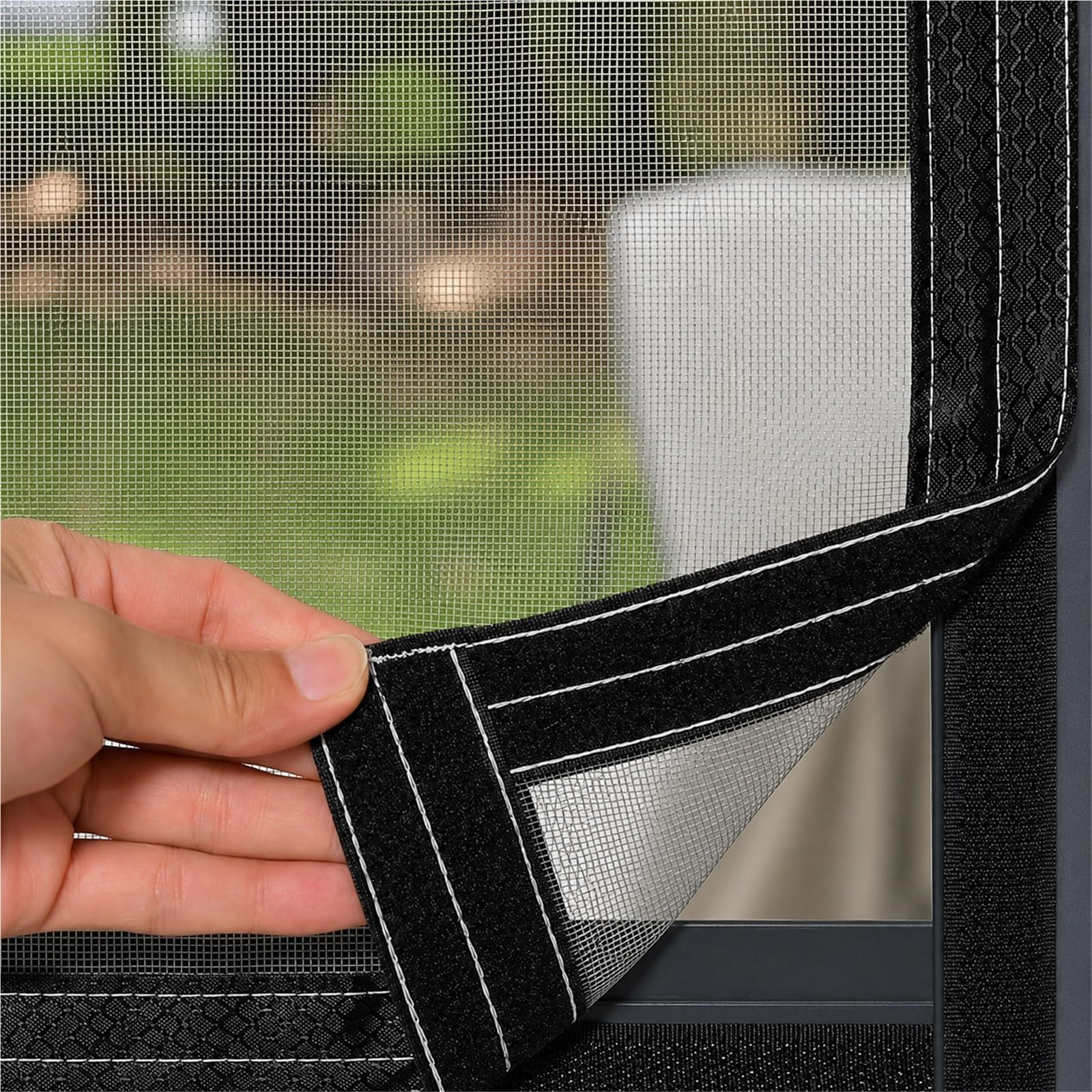 Langlebiges Insektenschutzgitter und Insektengitter, Selbstklebendes Edelstahl Fliegengitter, Transparentes Fenstergitter für Türen, Dachfenster, Wintergärten(130x170cm)