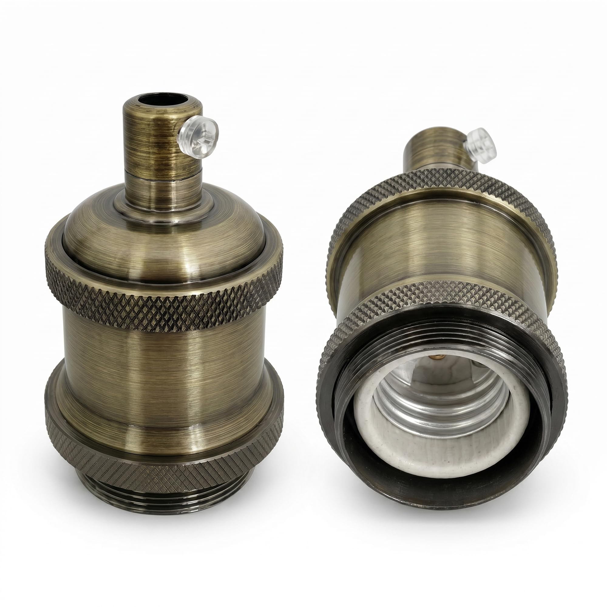 DC Voltage Bottle Lamp Holder Step Light Vintage Metal E27 base Industrial Light Bulb Socket Ceiling Pendant For Cafe and any other stylish places (GB) โ image 1