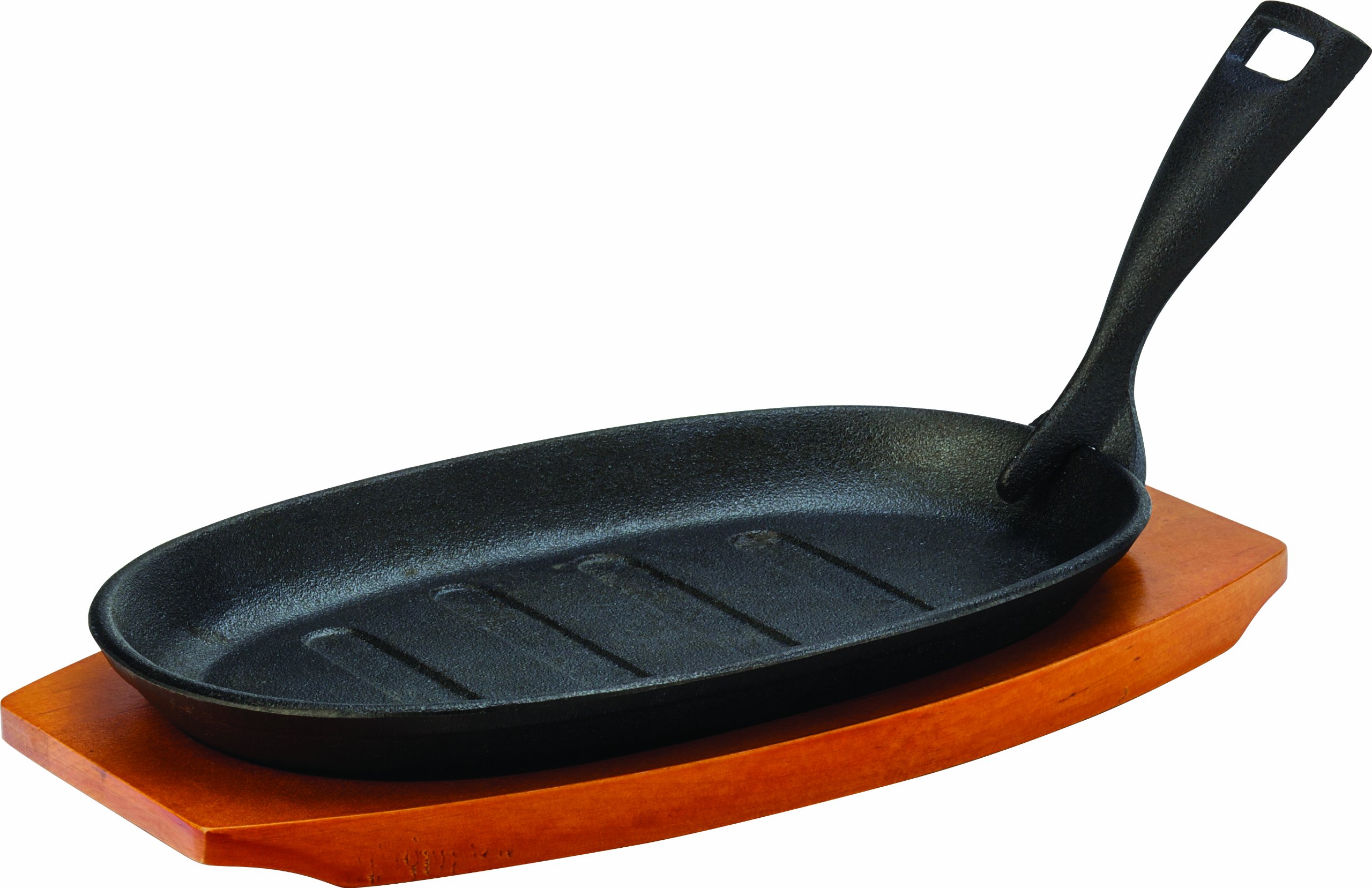 Utopia Sizzle Platter - With Wooden Base 9.5" (24Cm) - Pack Size: Single