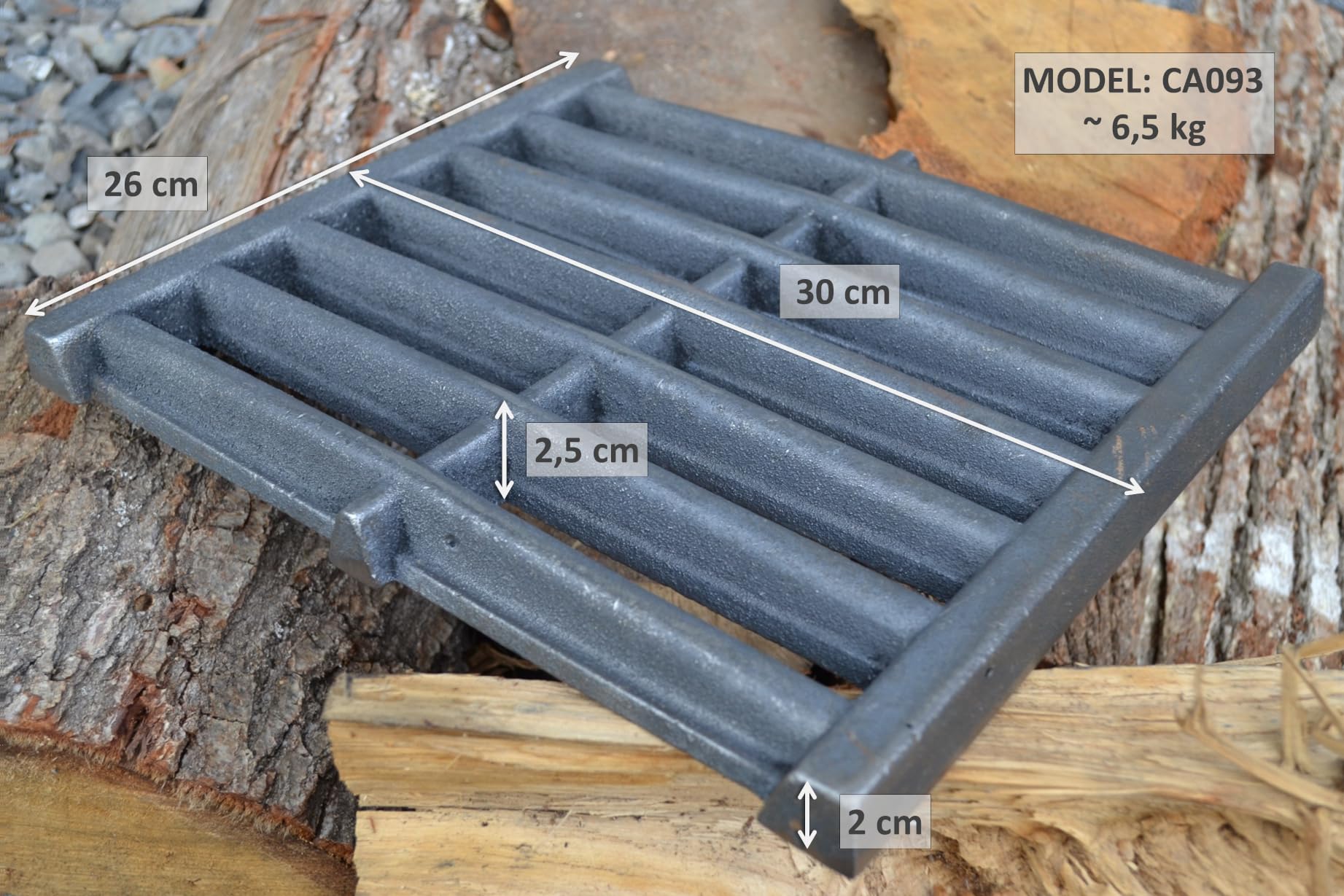 SEZAM Griglia in ghisa, 30 x 26 cm, per forno e cenere, diversi diametri, adatta per camino, stufa, griglia per stufa, griglia per stufa, griglia per stufa, griglia per braciere