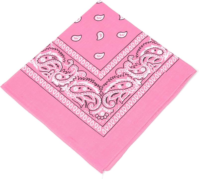 Boolavard 100% Cotton 1pcs, 6pcs or 12pcs Pack Bandanas with Original Paisley Pattern Colour of Choice Headwear/Hair