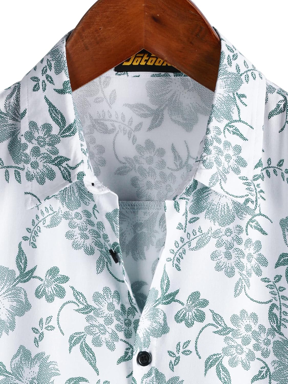 JOTOOK Mens Hawaiian Shirt Short Sleeve Button Down Tropical Shirts Casual Floral Summer Beach Shirt thumbnail