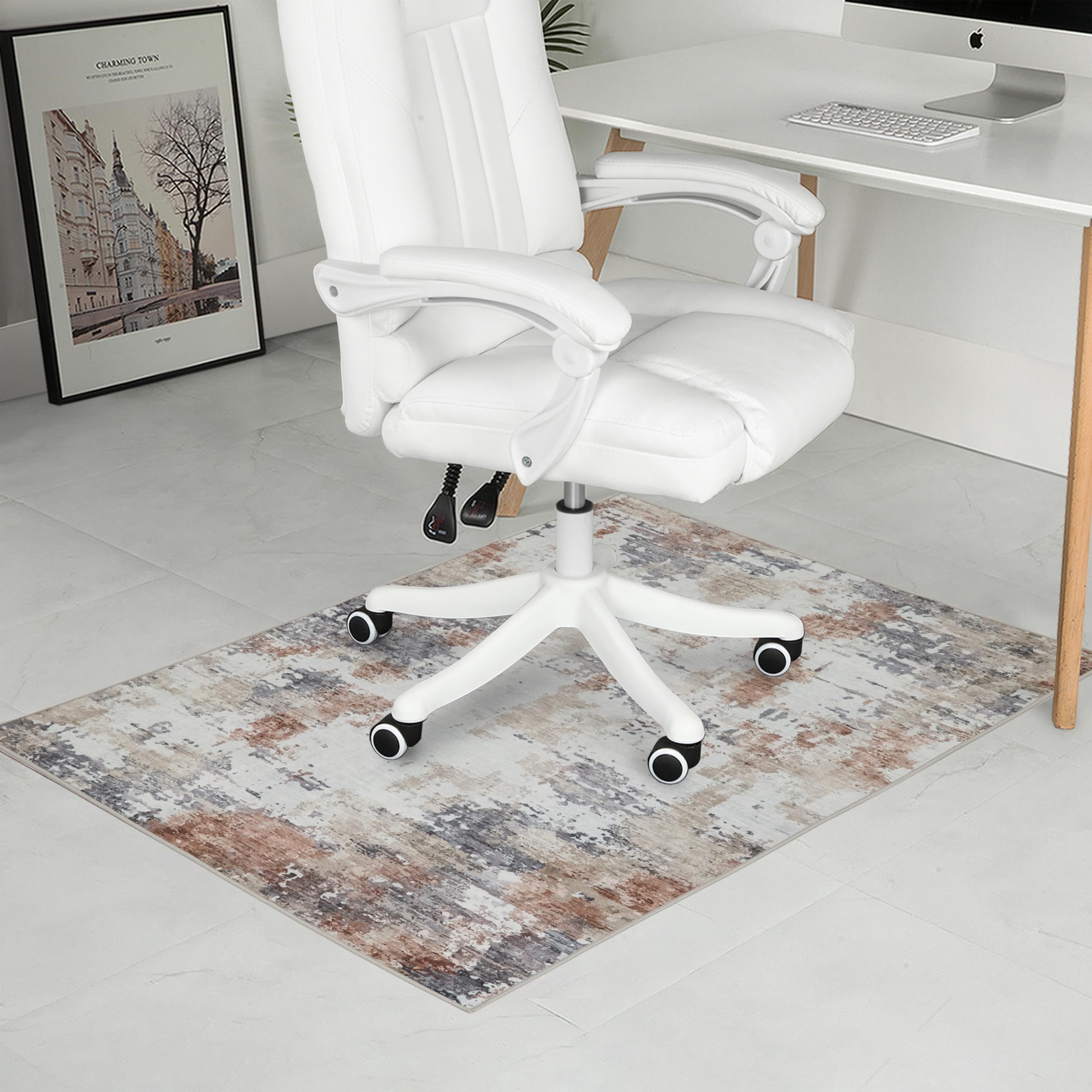Office Chair Mat for Hardwood Floor 0 2 Thick Non-Slip Desk Rug Silent Glide Floor Protector for Rolling